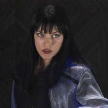 L'attrice di origine russa Milla Jovovich in una scena di Ultraviolet