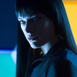 Una bella immagine di Milla Jovovich in una scena di Ultraviolet