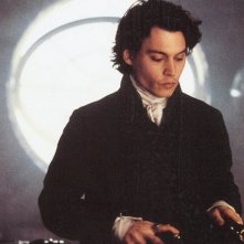 Johnny Depp ne Il mistero di Sleepy Hollow, diretto da Tim Burton