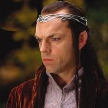 Hugo Weaving nei panni di Elrond ne 'La Compagnia dell'Anello'