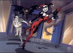 Una scena della serie animata 'Batman'