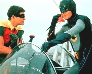 Adam West e Burt Ward nella serie tv 'Batman'
