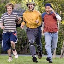 David Spade insieme a Jon Heder e Rob Schneider ne Gli scaldapanchina