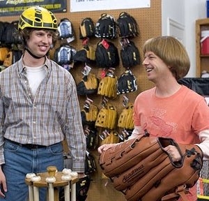 David Spade,  Jon Heder  ne Gli scaldapanchina