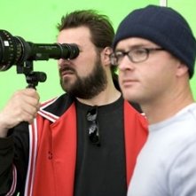 David Klein e Kevin Smith sul set di Clerks II