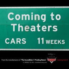 Un'immagine promozionale per il film d'animazione Cars