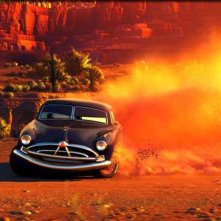 Una scena del film d'animazione Cars