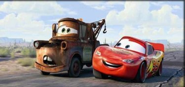 Una sequenza del film d'animazione Cars