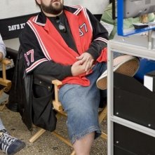 Kevin Smith sul set di Clerks II