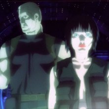 Una scena del secondo capitolo di Ghost in the Shell, L'attacco dei cyborg