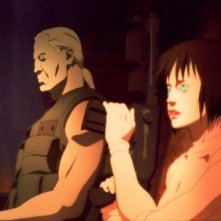 due protagonisti del film Ghost in the Shell 2 - L'attacco dei cyborg