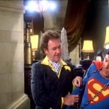 Gene Hackman e Christopher Reeve in una scena di SUPERMAN
