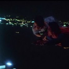 Gli attori Margot Kidder e Christopher Reeve in una scena di SUPERMAN