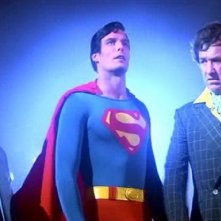 Ned Beatty, Christopher Reeve e Gene Hackman in una scena di SUPERMAN