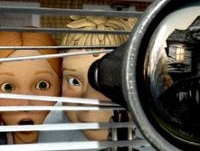 Una scena di Monster House