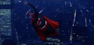Christopher Reeve vola in una scena di SUPERMAN