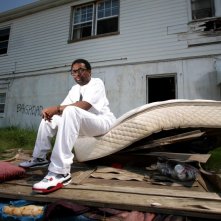 Spike Lee in una scena del film When the Leeves Broke. A Requiem in Four Acts