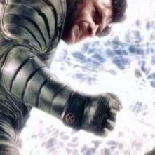 Hugh Jackman in una sequenza di X-MEN