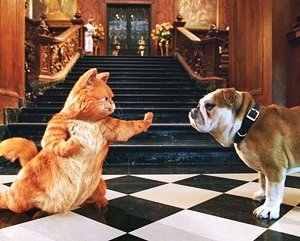 Una scena di Garfield 2