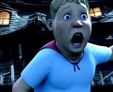 Una scena di Monster House