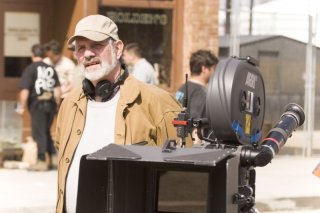 Brian De Palma sul set di The Black Dahlia