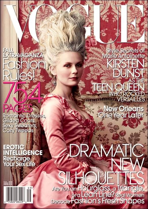 Una Splendida Kirsten Dunst In Versione Marie Antoinette Sulla Cover Di Vogue 29450