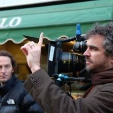 Alfonso Cuaron sul set de I figli degli uomini