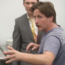 Emilio Estevez e Christian Slater sul set di Bobby