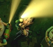 Una scena di Monster House