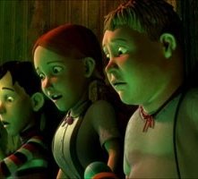 Una scena di Monster House