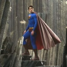 Brandon Routh in una scena del film Superman Returns