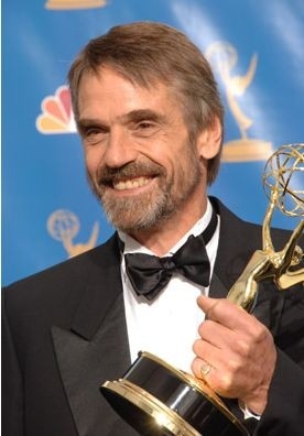 Jeremy Irons con l'Emmy Award