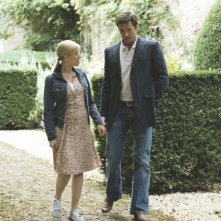 Scarlett Johansson e Hugh Jackman in una scena di Scoop