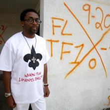 Spike Lee in una immagine del documentario When the Leeves Broke. A Requiem in Four Acts