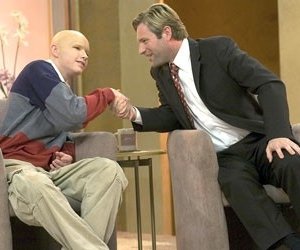 Aaron Eckhart ed Eric Haberman in Thank You for Smoking