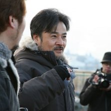 Kiyoshi Kurosawa sul set di Sakebi