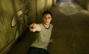 Daniel Radcliffe in una sequenza del film Harry Potter e l'Ordine della Fenice