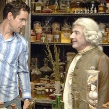 Tom Tykwer e Dustin Hoffman sul set di  Profumo - Storia di un assassino