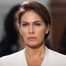 La bella Elena Sofia Ricci in una scena della fiction 'Giovanni Falcone'