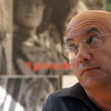 Davide Ferrario sul set del film La strada di Levi