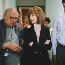 Isabelle Huppert e Claude Chabrol sul set de La commedia del potere