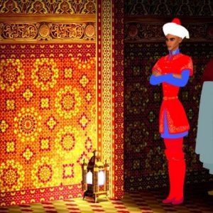 Una scena del film di animazione Azur e Asmar