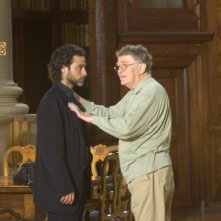 Raz Degan e Ermanno Olmi sul set del film Cento chiodi