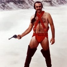 Sean Connery in una scena del film Zardoz