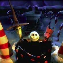 Jack Skeleton in una scena del film Nightmare Before Christmas