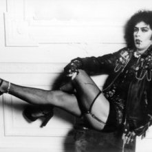Una foto promozionale di Tim Curry per The Rocky Horror Picture Show