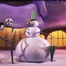 Una scena del film d'animazione Nightmare Before Christmas