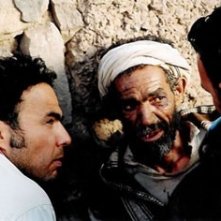 Alejandro González Iñárritu sul set di Babel