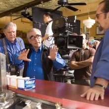 Jack Nicholson e Martin Scorsese sul set di The Departed