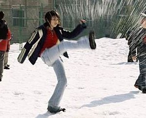 Luna Mijovic in una scena di Grbavica